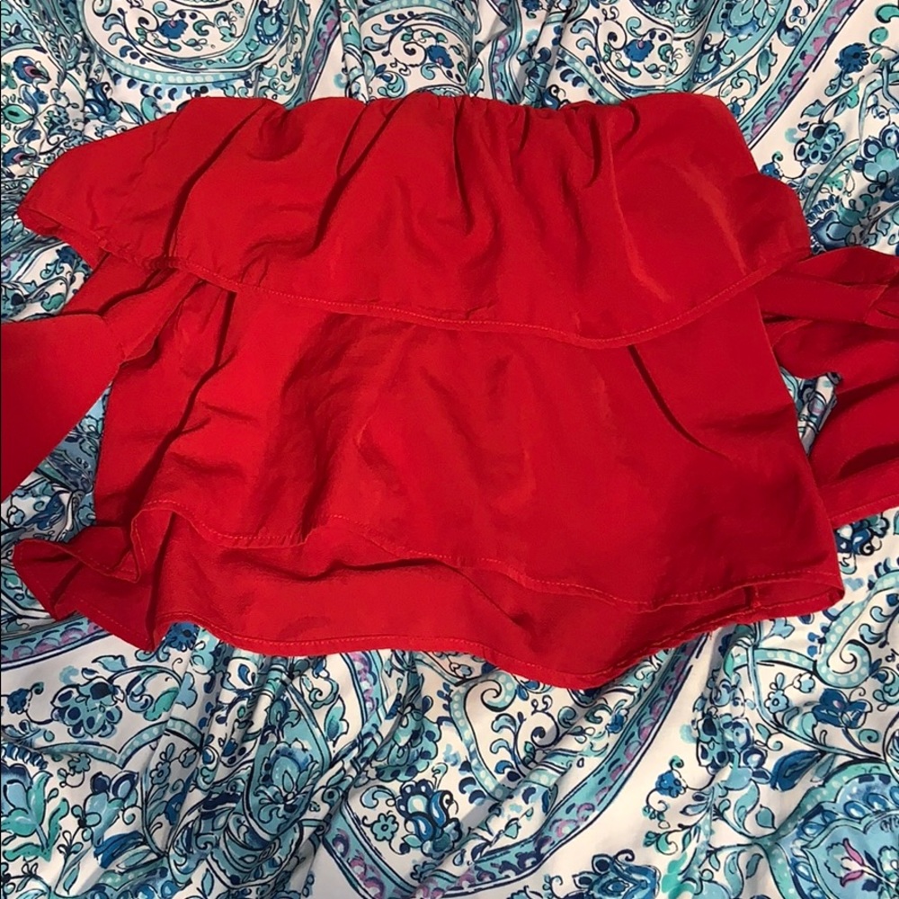 Off the shoulder crop top